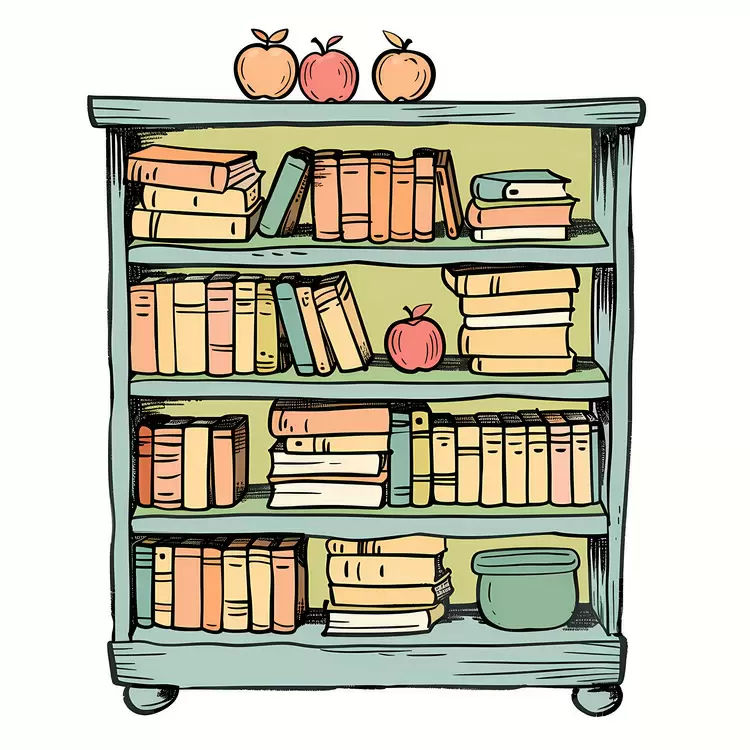 library Bookshelf classic shelves