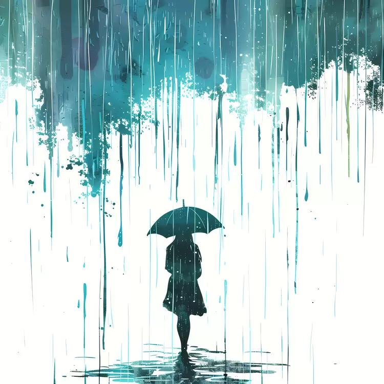 Dark Watercolor Painter Gratitude Rainy