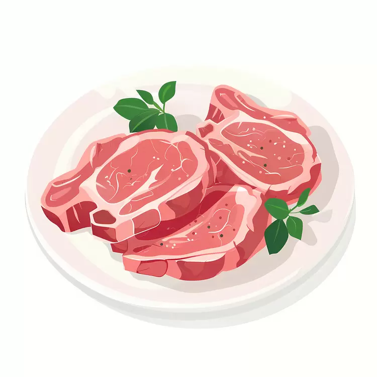Plate Food Simple design White background Herbs
