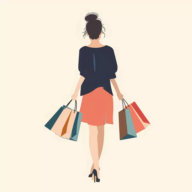 cartoon shopping mall handbag accessory shopping bags