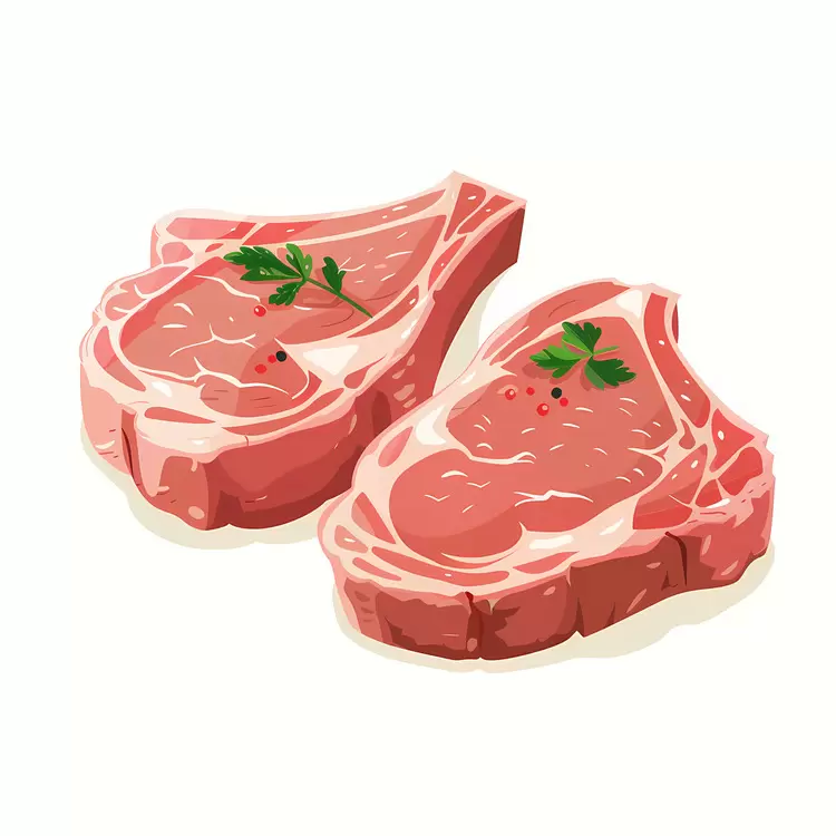 chicken steak beef vegetables pork chop