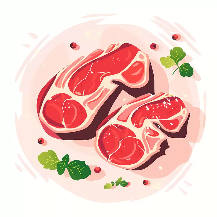 Freshly Cut Steaks Cooked Slices Well Cooked Prepared Meat Human