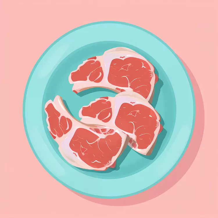 rib eye sirloin pork chops round cuts of beef