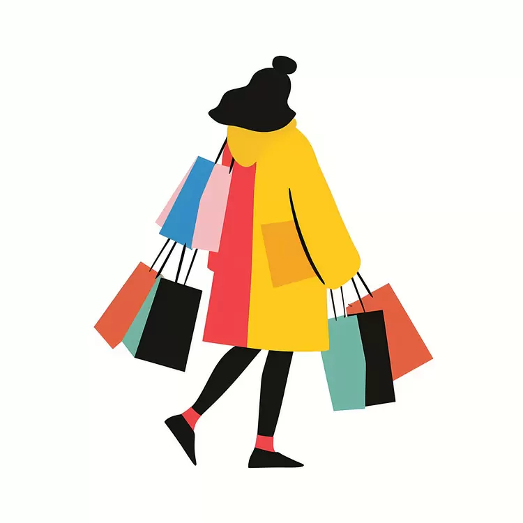 stylish girl casual wardrobe shopping