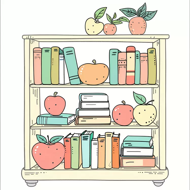 lined up books library reading nook shelves with books
