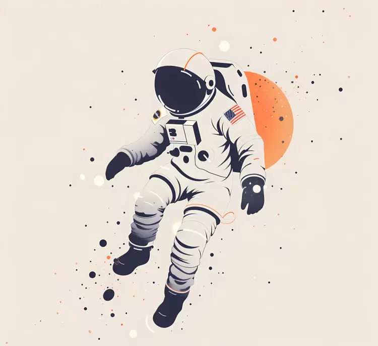 poster design space traveler sundown dusk galaxy