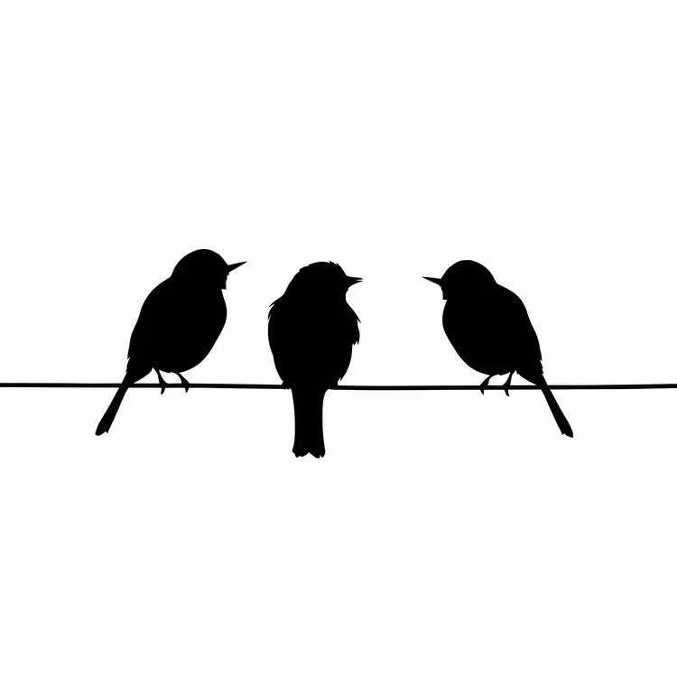 simple abstract minimalist Silhouette