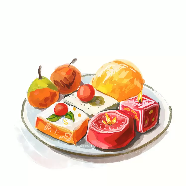 table food fruits sweet treats tasty
