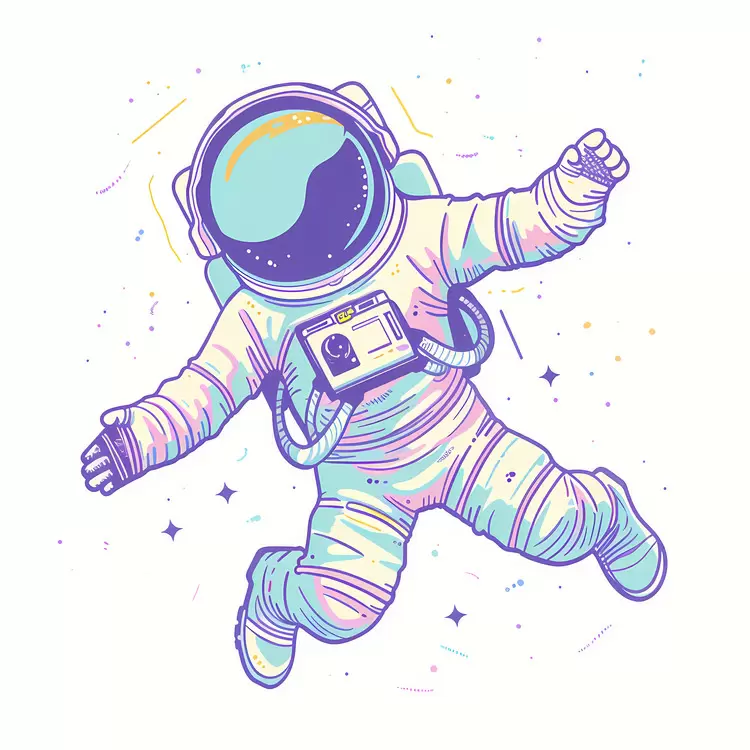 galaxy solar system universe intergalactic Astronaut In Space