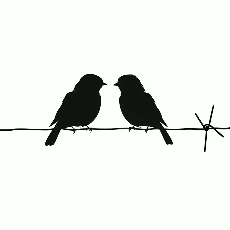 silhouette black and white emblematic love hearts