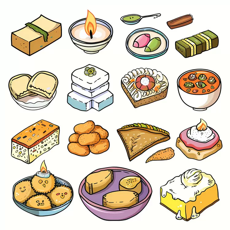 Diwali Sweets Indian pastry dishes Indian dessert recipes Spicy sweetmeats Sweets from India