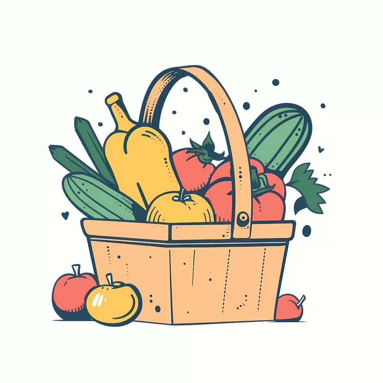 carton garden natural vegetable basket