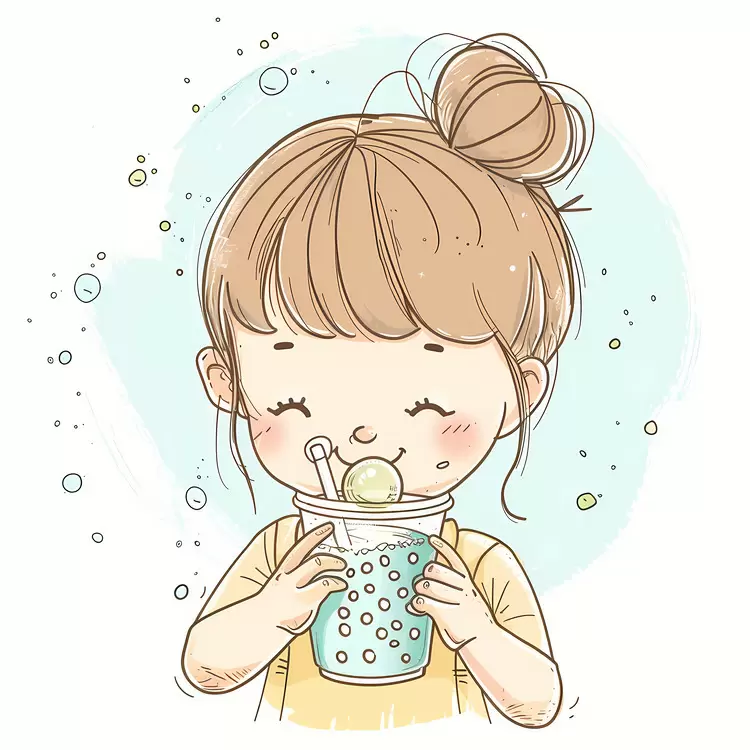 childish smiling young girl cute