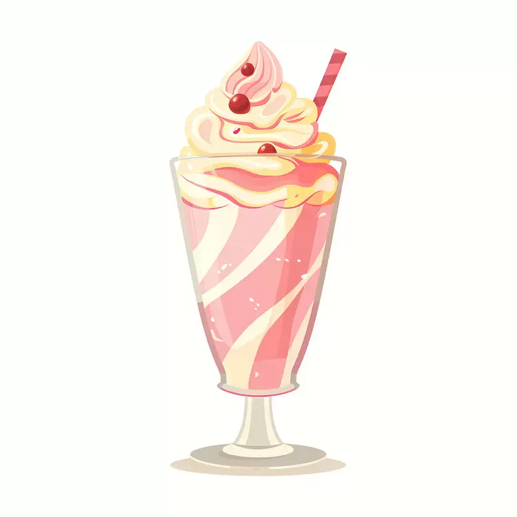 drink syrup milkshake retro strawberry