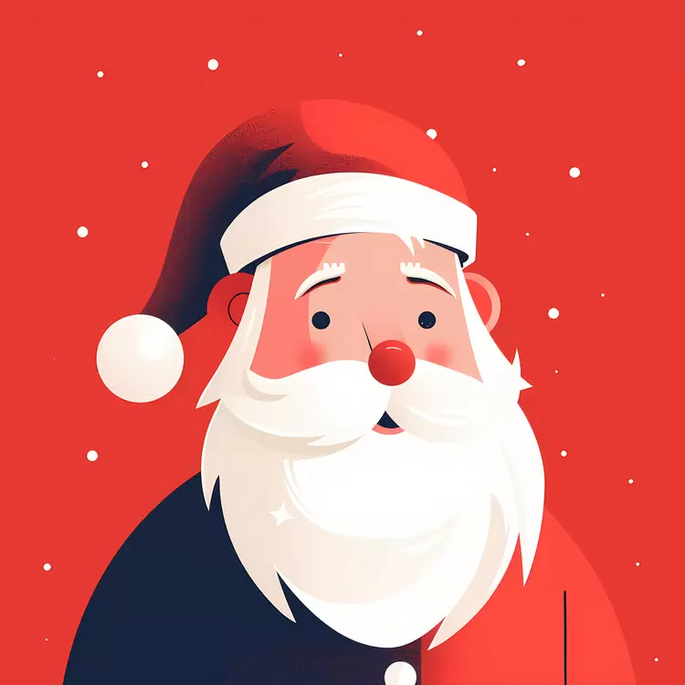 Christmas Festive motif Red and white color scheme Nostalgia-inducing Santa Claus