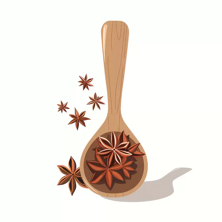 anise star spices Human food preparation spoon