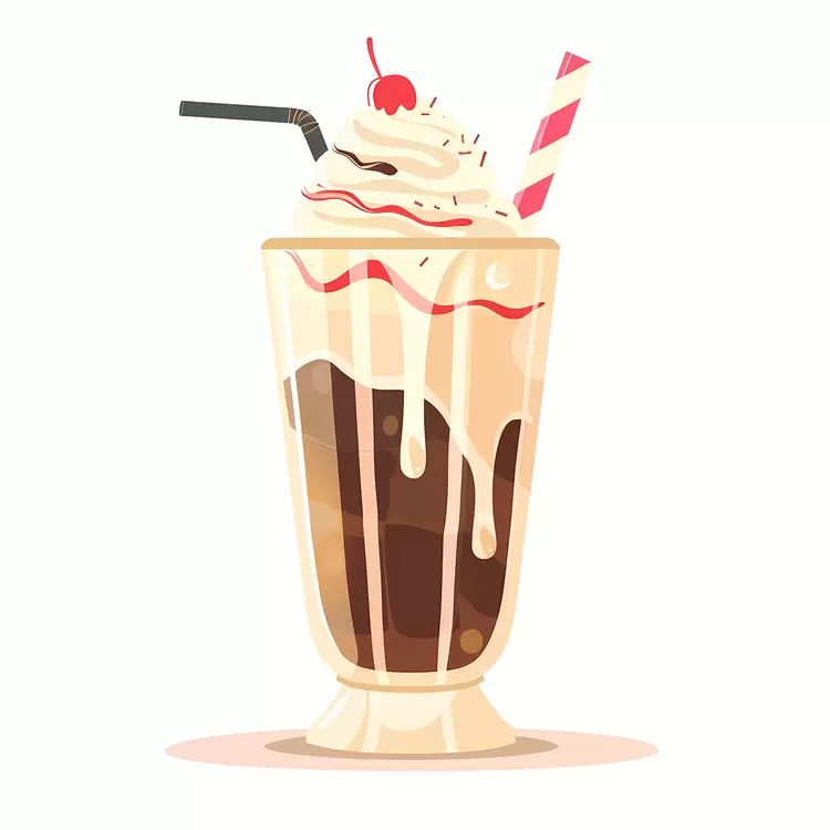 cold drink milkshake syrup whipped cream ice cream