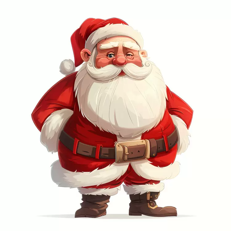 christmas Santa Claus red and white merry cheerful
