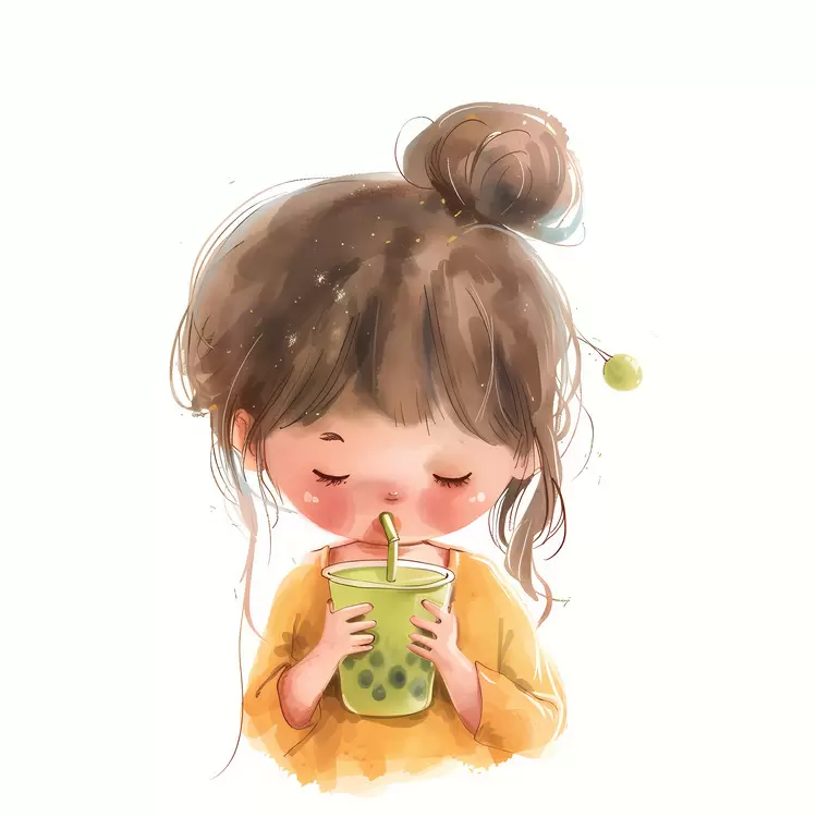 cartoon playful artistic watercolor happy