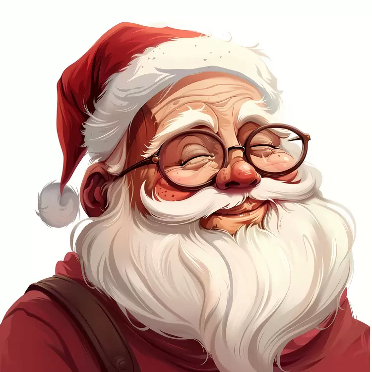 Christmas holiday snow glasses bearded man