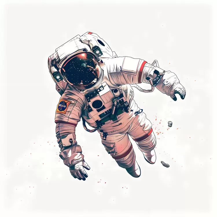 cosmic interstellar adventure space exploration astronaut