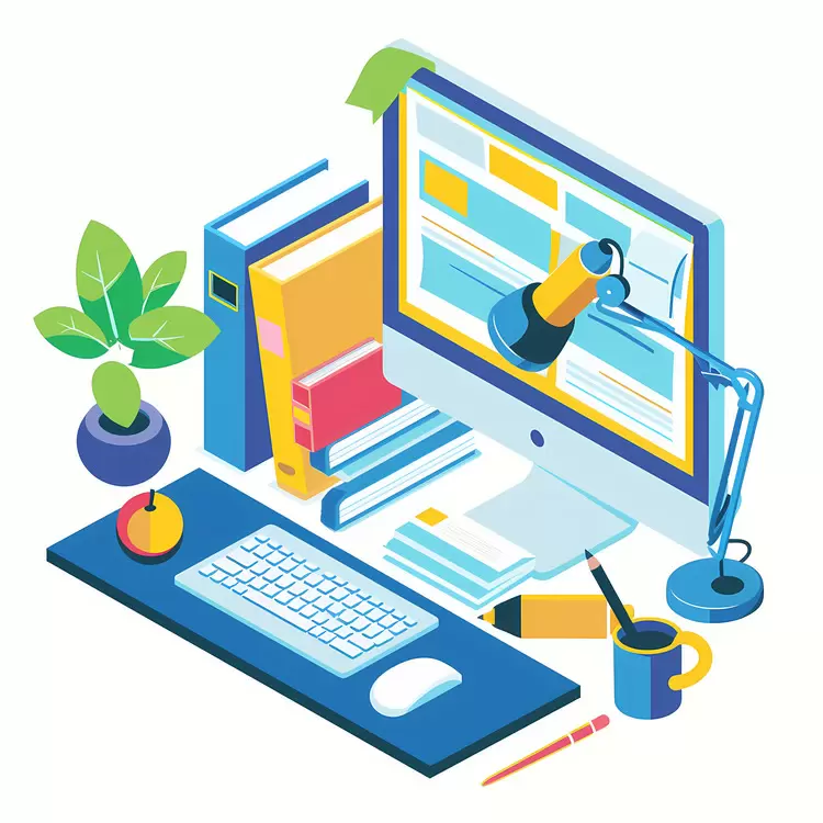 workspace home office keyboard mouse minimalistic