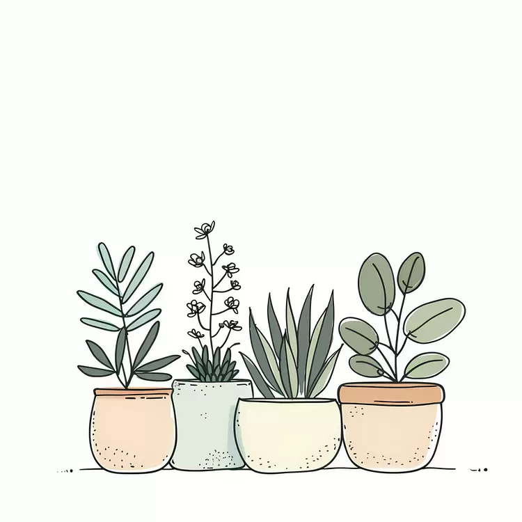 indoor plants greenery succulents cacti houseplants in pots