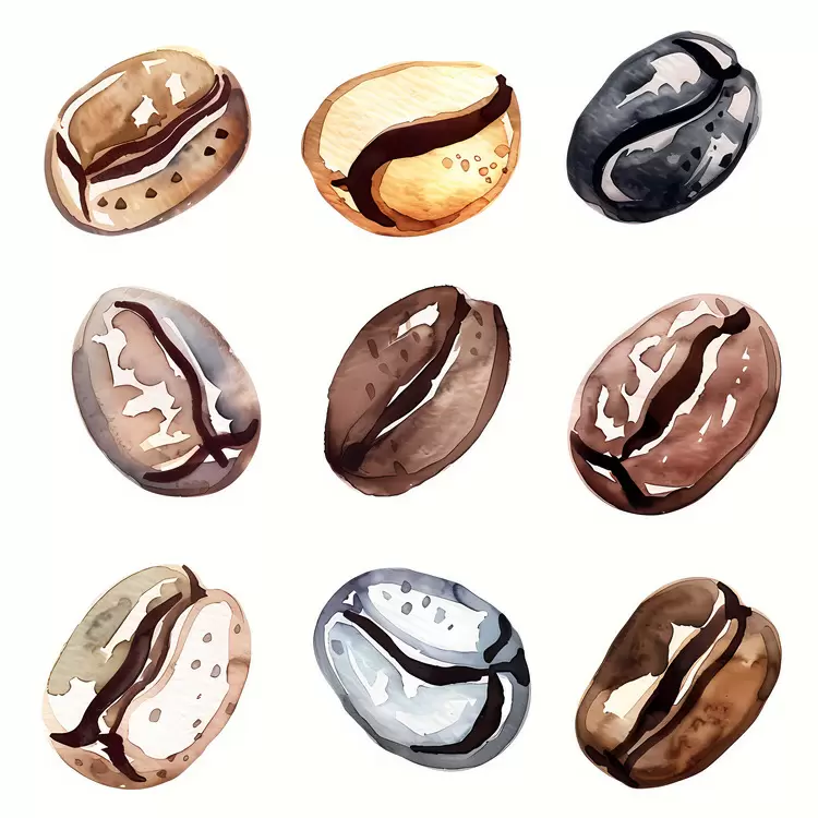 Espresso beans Dark roasted coffee beans Green coffee beans