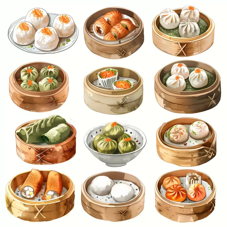 asian cuisine dim sum chinese food buns stir fry