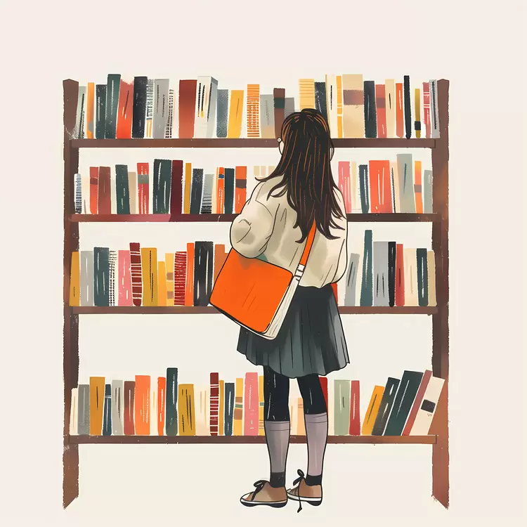Girl Browsing Book books library book lover reading