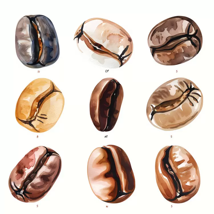 Robust Rich Brown Coffee Bean