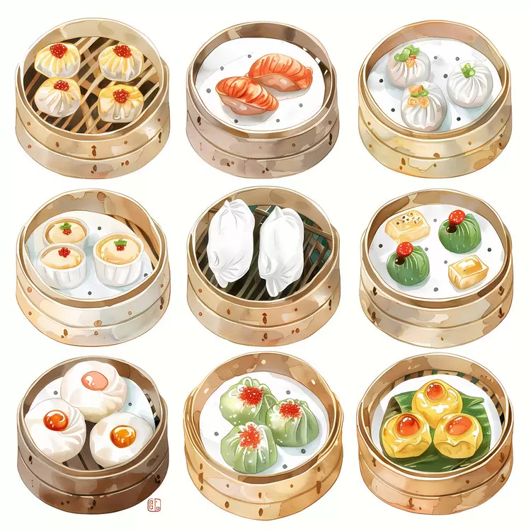 Dishes from Cantonese cuisine Dim sum Hong Kong dishes Steamed dumplings Hong Kong cuisine