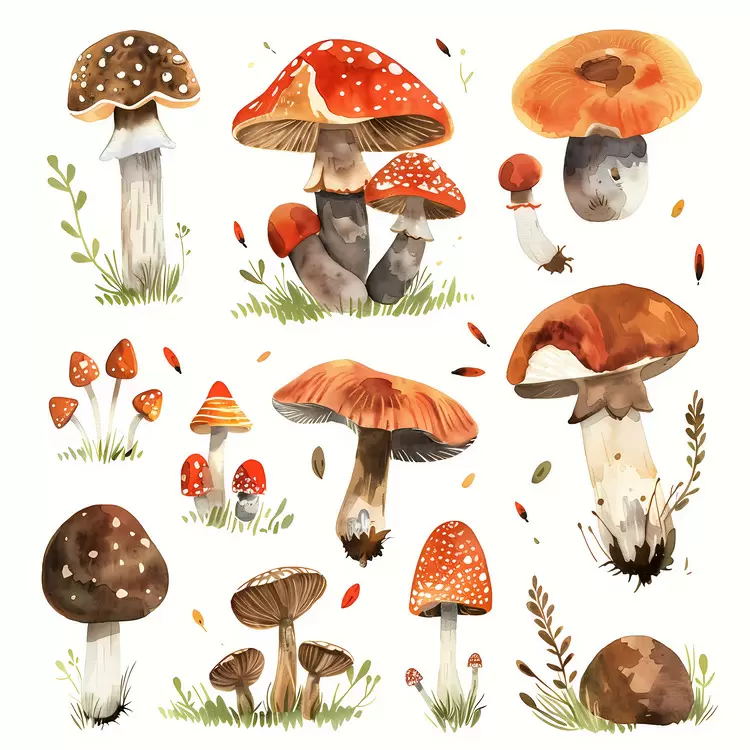 mushrooms vibrant wild Human earthy