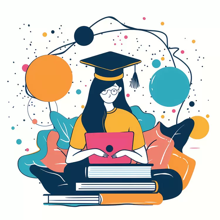 learning Online Education book laptop student