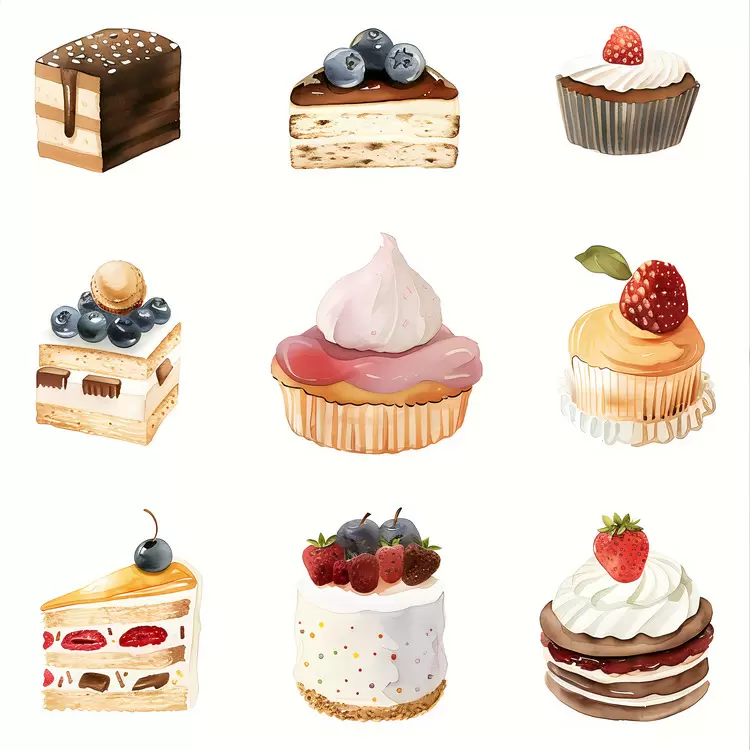 Desserts Fruit Icing Pies