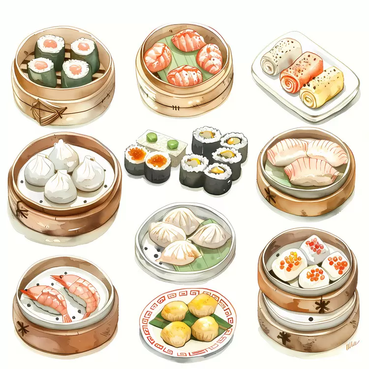 chinese sauces noodles Dim Sum food