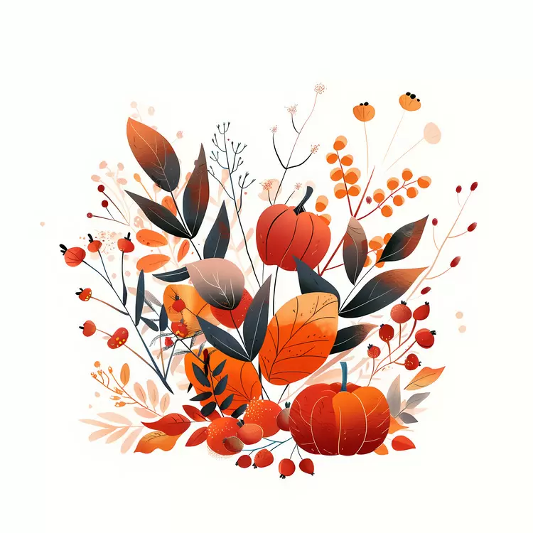autumn leaves yellow leaves fall colors red berries autumn abundance