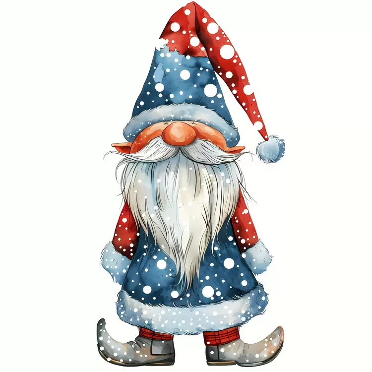 Winter santa black boots Christmas