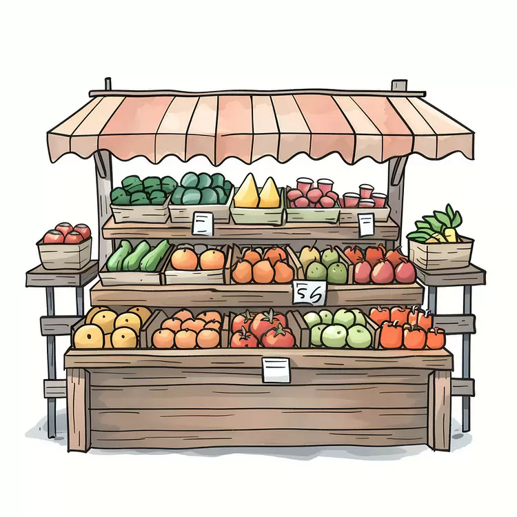 fruits and vegetables produce market outdoor shopping local food healthy eating