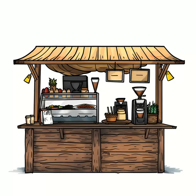 caf coffee shop latte art picnic area wooden structure