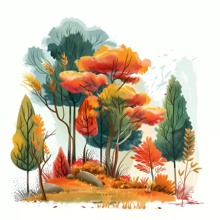 Fall foliage Autumn forest Scenic autumn landscapes Colorful autumn trees Colorful leaves