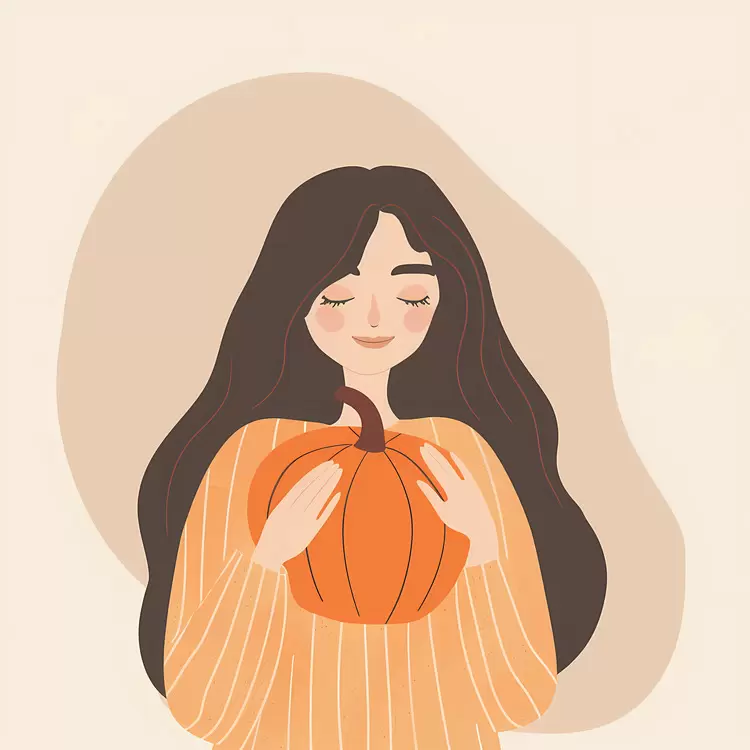 human carve girl candy jack o lantern