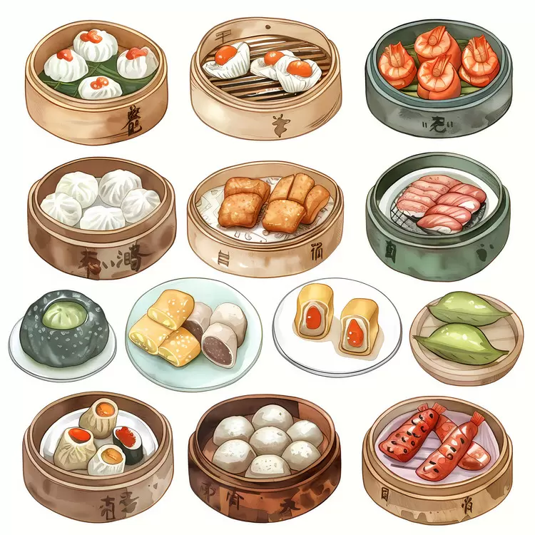 Pork dumplings Chinese Shrimp dumplings Food Sweet and sour chicken