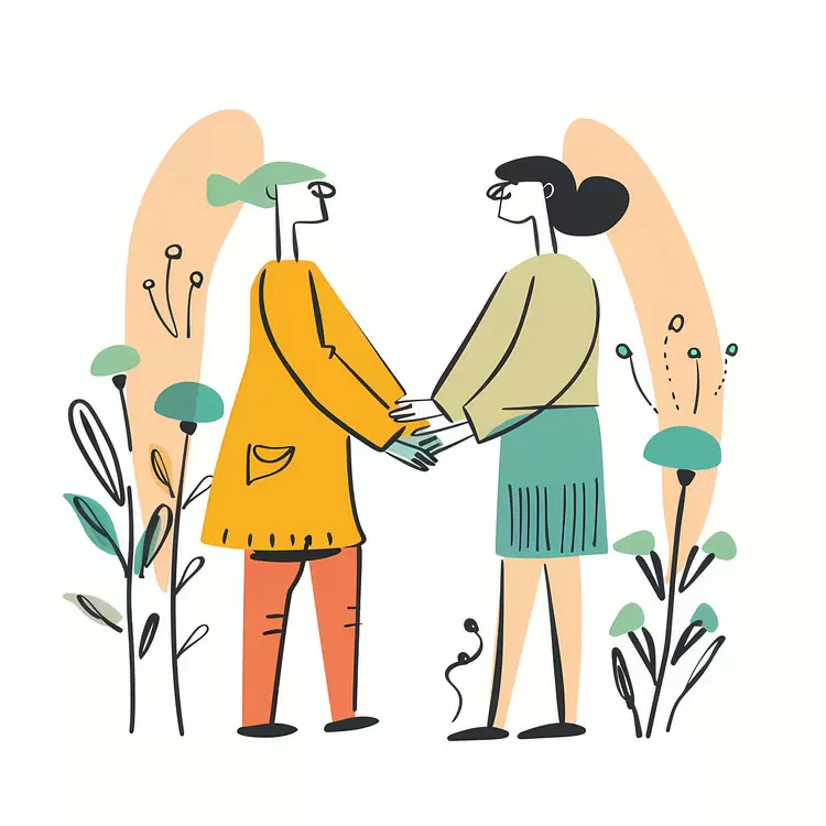 friendship intimacy handshake embrace interaction