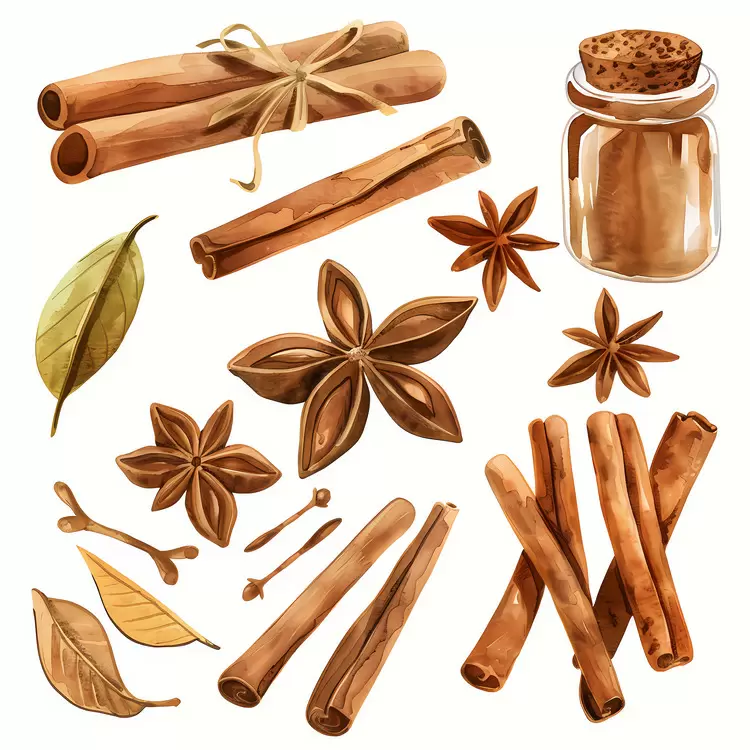Cardamom cinnamon Nutmeg Ginger Cloves