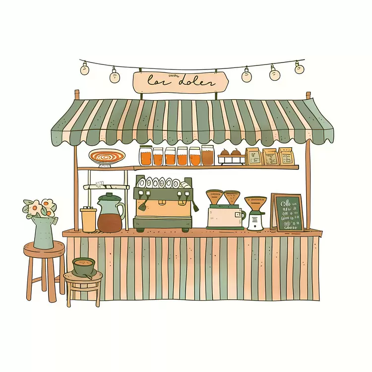 coffee shop wooden booth counters street outdoor seating