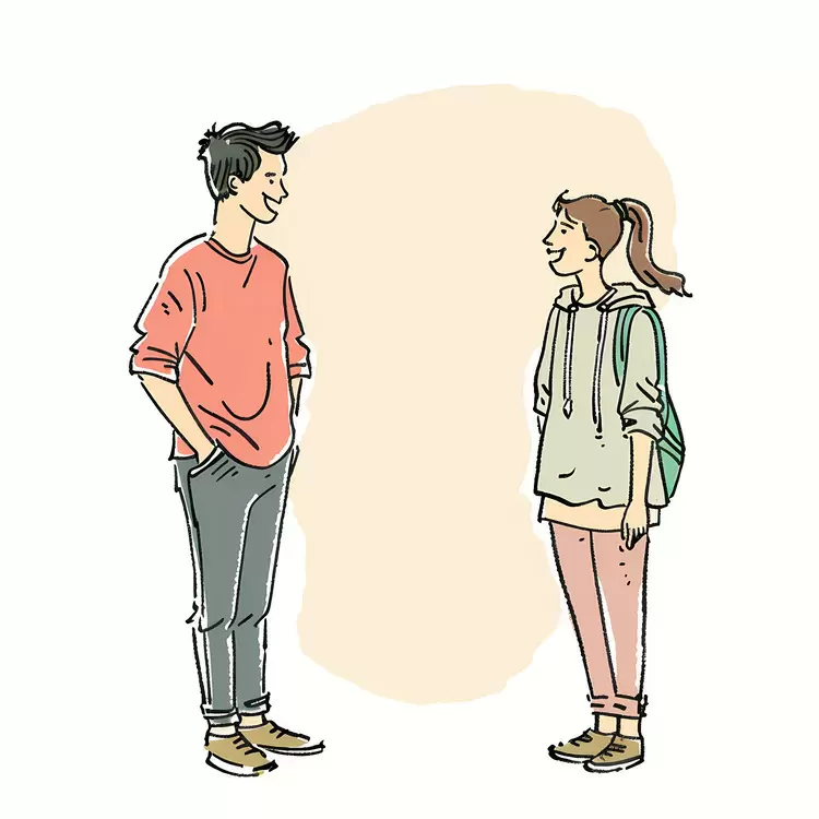 people relationship touching hands friendly smiling