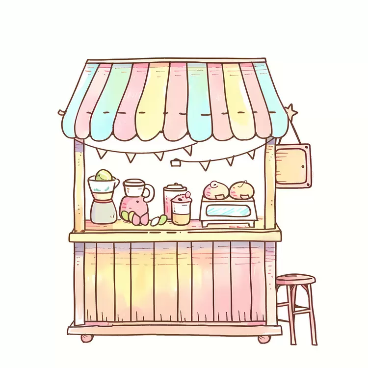 shelf milkshakes display case snacks caf