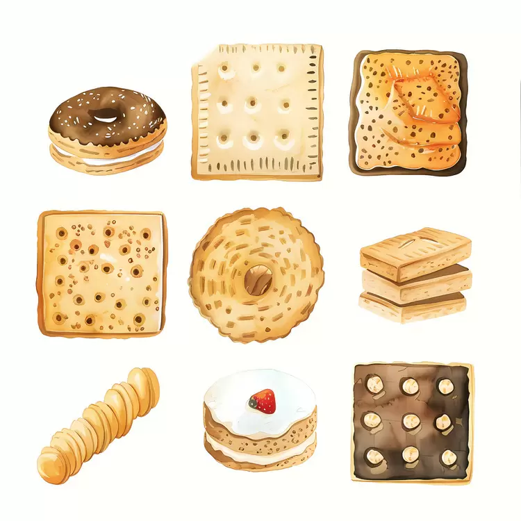 biscuits pastries baked goods bready goods mid-morning snack