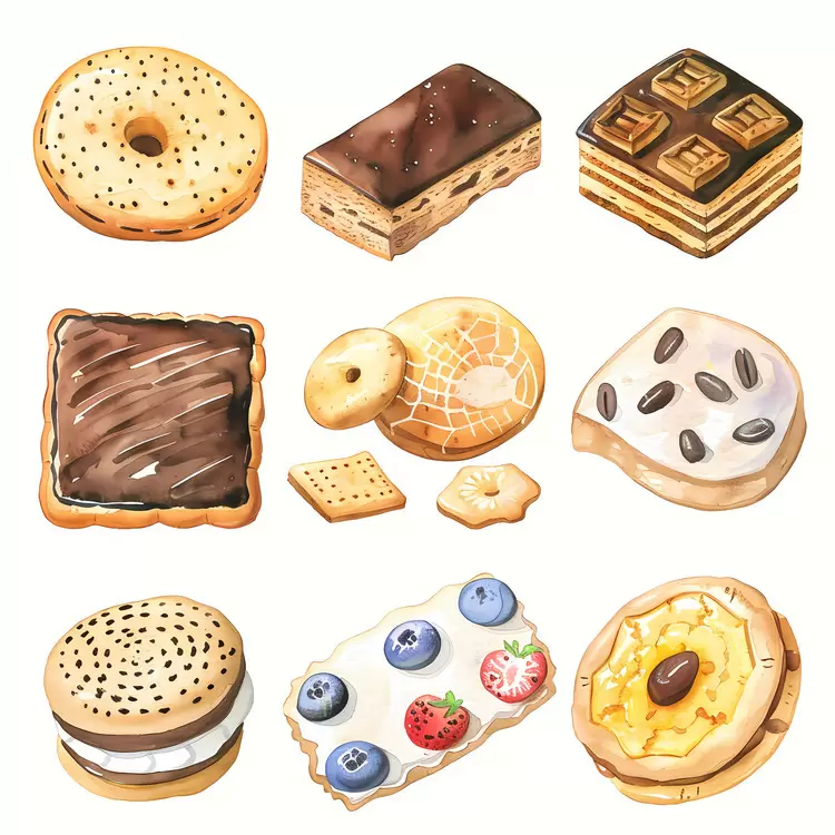 Crumb cakes Pies Cookies Muffins